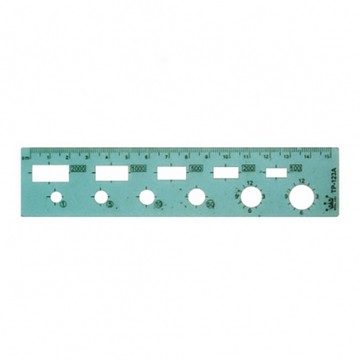 【 徠福 】國小數學尺/片 TP-123A