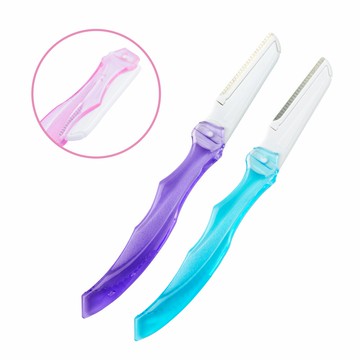 【MEKO】雙色可折安全修眉刀(2入) N-045