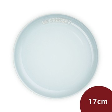 Le Creuset 花蕾系列 餐盤 圓盤 17cm 銀灰藍 [美學生活]