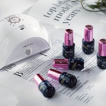 【Cosplus 光妍】 Cosplus麻吉貓聯名LED美甲燈nido mini 一步膠6入組