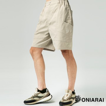 【㊙年貨獨家價】防潑水側袋鬆緊腰休閒短褲(米卡) - BLUE WAY 鬼洗い