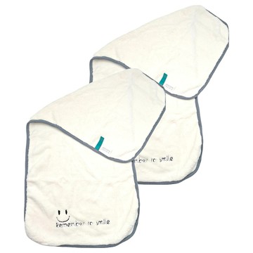 一笑 毛巾 珊瑚絨 白色 聚酯纖維80% 尼龍20%  2個