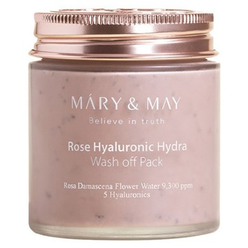 MARY&MAY 玫瑰玻尿酸潔淨泥膜 125g  1入  1罐