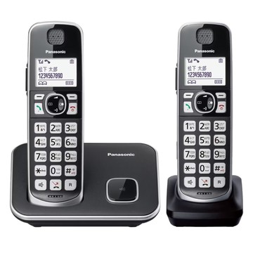 Panasonic DECT長輩用數位無線電話 雙子機 原廠保固  KX-TGE612TWB  1組