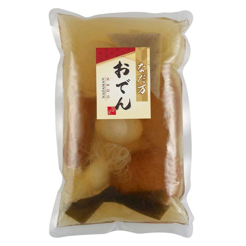 1,000g×4袋なだ万 おでん 8種入(大根・蒟蒻・卵・結び白滝・昆布、海老真丈・魚真丈・ごぼう巻)