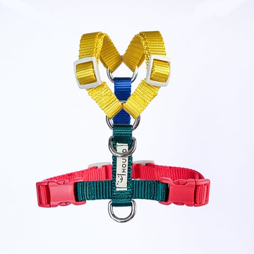 人類和獵犬模型 H 型背帶，尺寸 S，小型犬背帶狗背帶尺寸