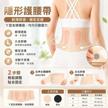 護腰 護腰帶 隱形護腰 輕薄護腰 雙支撐條護腰 親膚透氣護腰 魔術貼護腰 工作護腰 運動護具 強力護腰帶