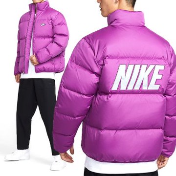 Nike As Clb Tf Pffr Jkt Dwn Gc 男款 紫色 寬鬆 立領 羽絨 外套 IM2081-505
