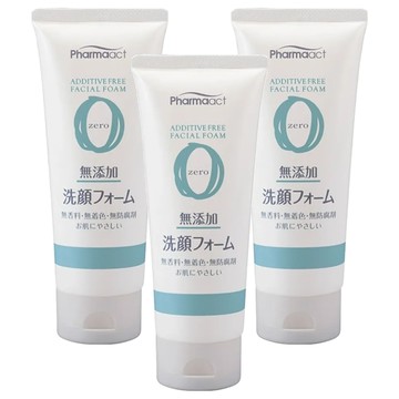 KUMANO 熊野油脂 無添加洗面乳 泡沫細膩 不使用香料、色素或防腐劑  130g  3條