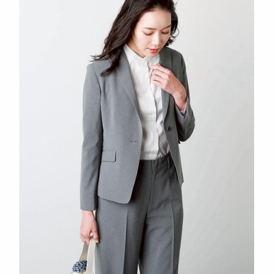 JUN&ROPE´ シャドーストライプ スカートスーツセットアップ 通販でき