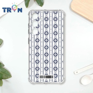 TRON 三星 A55 幾何復古花磚D款 四角防摔載具殼 軟殼 手機殼