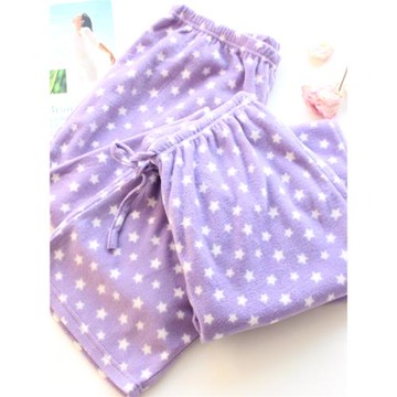 胖妹妹大碼寬松家居褲女加大搖粒絨暖暖褲胖mm春秋絨絨睡褲胖美美