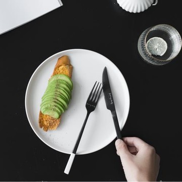 七點生活304不銹鋼ins北歐風格刀叉勺牛排刀叉餐具套裝西餐家用