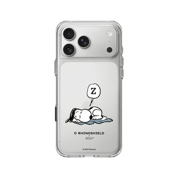 iPhone 17 Pro Max Clear Case（相機按鈕） 透明 - 史努比 Snoopy - Snoopy fall asleep