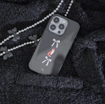 【Little Amber #01】透明黑手機殼