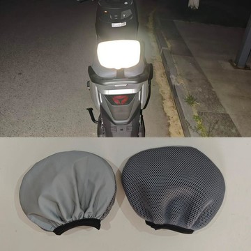 ⚡️本島直出⚽️新款高亮反光電動車靠背套雅迪臺鈴愛瑪通用防刮耐磨夜間警示防曬