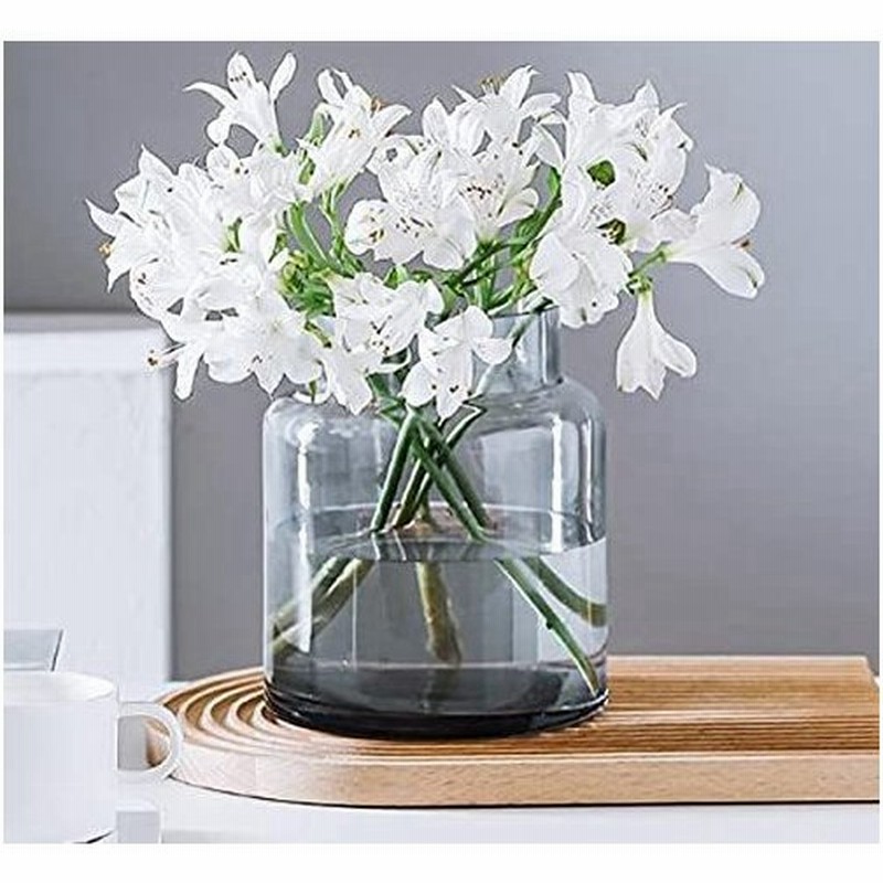 花瓶 ガラス 透明 グレー 花器 フラワーベース ガラスベース ガラスボトル アレンジ インテリア 水栽培 生け花 通販 Lineポイント最大0 5 Get Lineショッピング