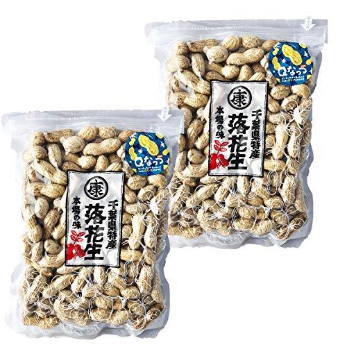 さや煎り落花生 Ｑなっつ 500g(250g×2袋) 令和4年産 千葉県産