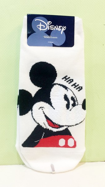 【震撼精品百貨】Micky Mouse_米奇/米妮 ~襪子-船型襪-米奇白半身圖案(韓國製)