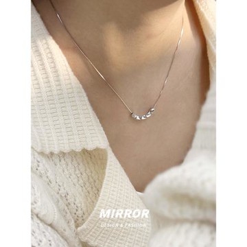 小麋人925純銀女轉運珠豆豆項鏈