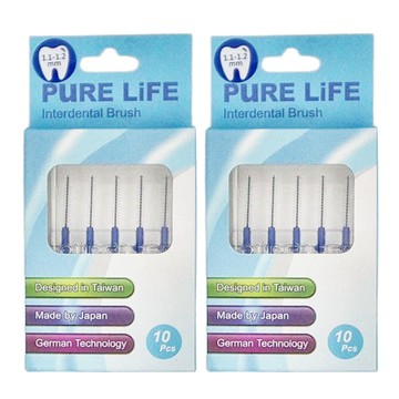 PuRE LiFE 寶淨 纖柔護齒可替換刷毛 1.1-1.2 mm  10支  2盒
