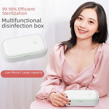 新款手機消毒器 多功能消毒盒 15W無線充電消毒器 UV紫外線消毒