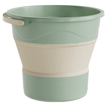 葉子小舖 可折疊便攜水桶  1個  綠色