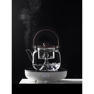 耐高溫玻璃電陶爐煮茶壺泡茶專用燒水壺套裝蒸茶器煮茶爐簡約家用