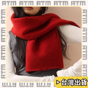 🔥臺灣出貨🔥可開發票✅輕飾時光高品質2026新款純色針織穿插圍巾女冬季高級感加厚短款保暖毛線扣