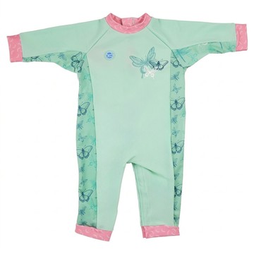 Splash About 嬰兒抗UV 連身泳衣  6~12個月  花漾蜻蜓