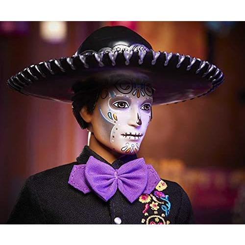 Barbie 2021 Dia De Muertos Ken Doll (12ーin) Wearing Embroidered