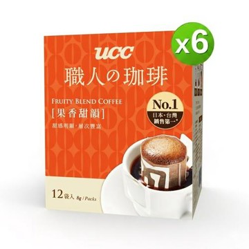 UCC 職人系列-果香甜韻濾掛式咖啡(8gx12入)x6盒組