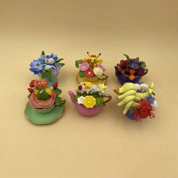 云祥社神奇寶貝 1代 2代 6款茶杯精靈 口袋妖怪 動漫盒蛋