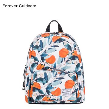 Forever cultivate印花雙肩包女2025新款韓版時尚迷你小背包百搭