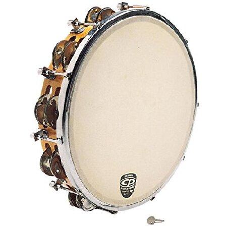 Latin Percussion CP 10" Tunable Wood Double Row Tambourine