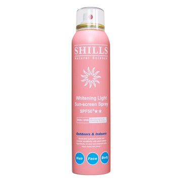 SHILLS 舒兒絲 超清爽舒緩美白防曬冰鎮噴霧 寶寶適用 粉色 180ml SPF50+  1瓶