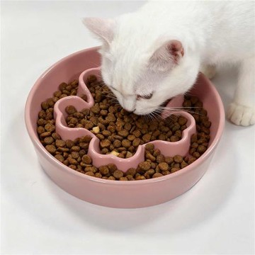 慢食碗狗用寵物狗用品狗盆狗碗防打翻貓狗食具狗食盆貓碗狗狗陶瓷