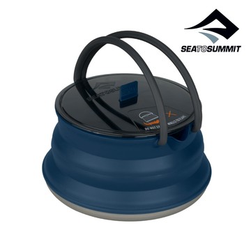 Sea To Summit 摺疊茶壺  AXKETSS2.2NB｜海軍藍