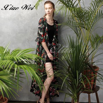 CHENG DA 春夏專櫃精品時尚長版外罩衫 NO.213382(出清款)