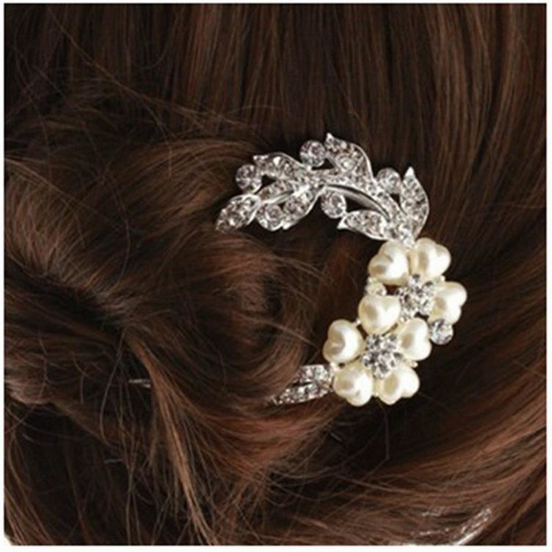 ヘアアクセサリー 髪飾り コーム かんざし レディース 女性 お団子 フェイクパール フラワー 花 上品 フォーマル 結婚式 お呼ばれ パーティー か 通販 LINEポイント最大0.5%GET LINEショッピング フォーマル パール かんざし 髪飾り 結婚式 お呼ばれ