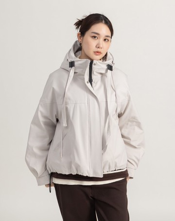 擋風防潑水鋪棉連帽外套(兩色)