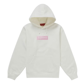 SUPREME BOX LOGO HOODED SWEATSHIRT (FW25) WHITE