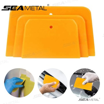 SEAMETAL 3件 汽車車身填料刮刀 4/5/6英寸 可重複使用軟刮刀 用於塗抹填料 膩子 填縫劑 薄膜和油漆