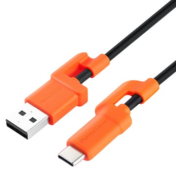 PowerSync 群加 3A快充傳輸線USB-Type-C C2A-CB020  2m  橘  1條