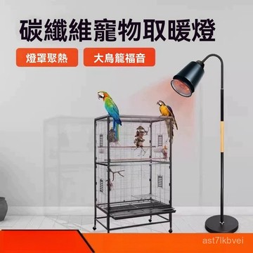 🔥鸚鵡保暖🔥鸚鵡保溫燈 鳥籠加熱暖墊 鸚鵡加熱站桿 鸚鵡專用風暖燈 陶瓷保暖燈 取暖神器 模擬陽光燈鸚鵡保溫燈陶瓷無光加