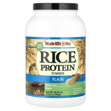 NutriBiotic, 未加工大米蛋白，白米，3 磅（1.36 千克）