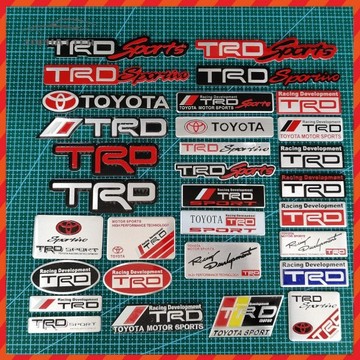 適用於TRD改裝汽車立體金屬鋁合金車身貼跨境電商熱銷批發汽車金屬貼 金屬貼 汽車貼 紙車貼 汽車改裝 汽車貼紙%潮