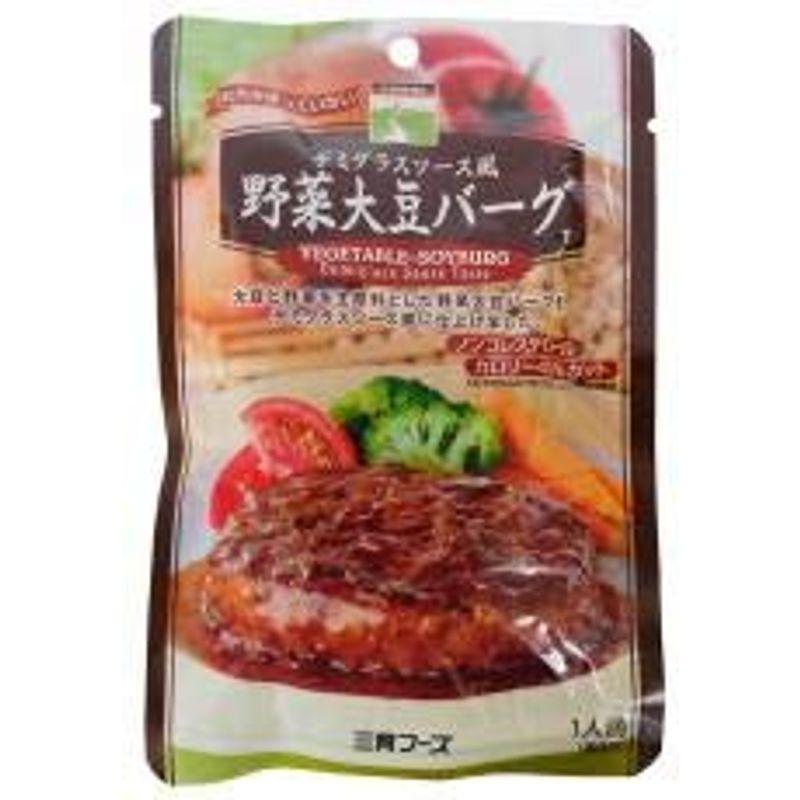 三育フーズ デミグラスソース風野菜大豆バーグ 100g×10個