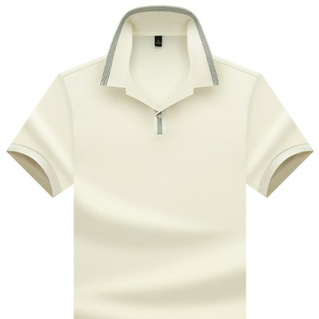 【新款熱賣】男裝夏季新款中年爸爸裝涼感輕膚短袖POLO衫男高端翻領T恤3