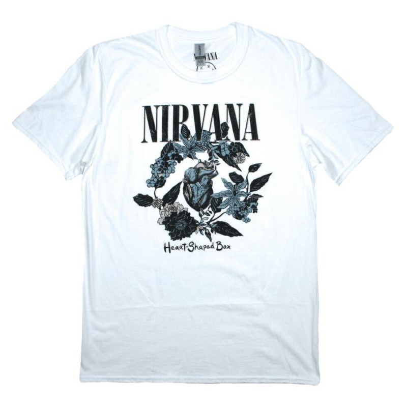 Nirvana / Heart-Shaped Box Tee (White) - ニルヴァーナ Tシャツ ...